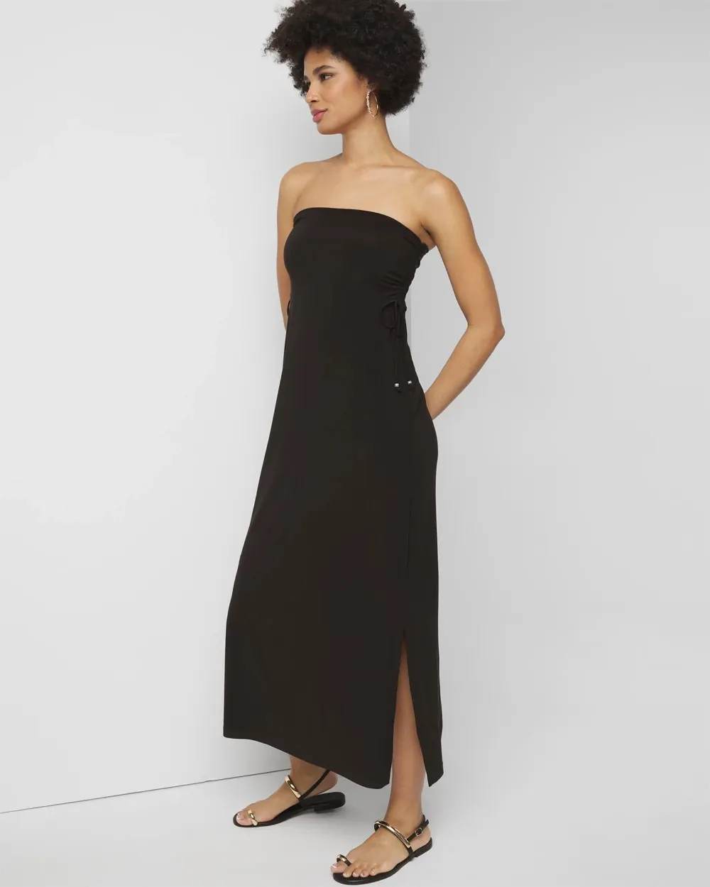 Matte Jersey Convertible Maxi Skirt