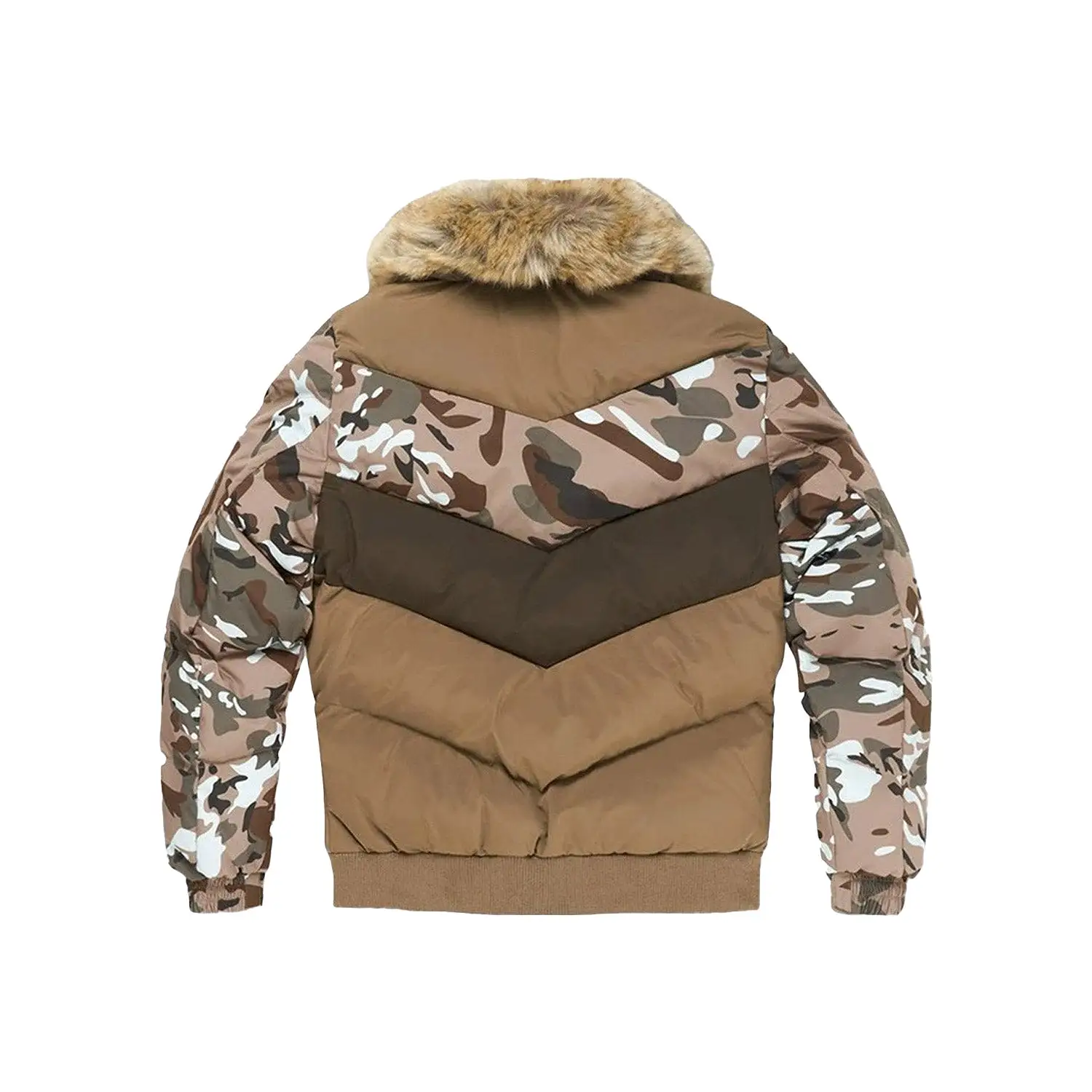 Men's  Blocked Puffer Jacket