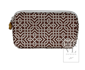 Mini Classic Cosmetic Bag - Lattice Coco