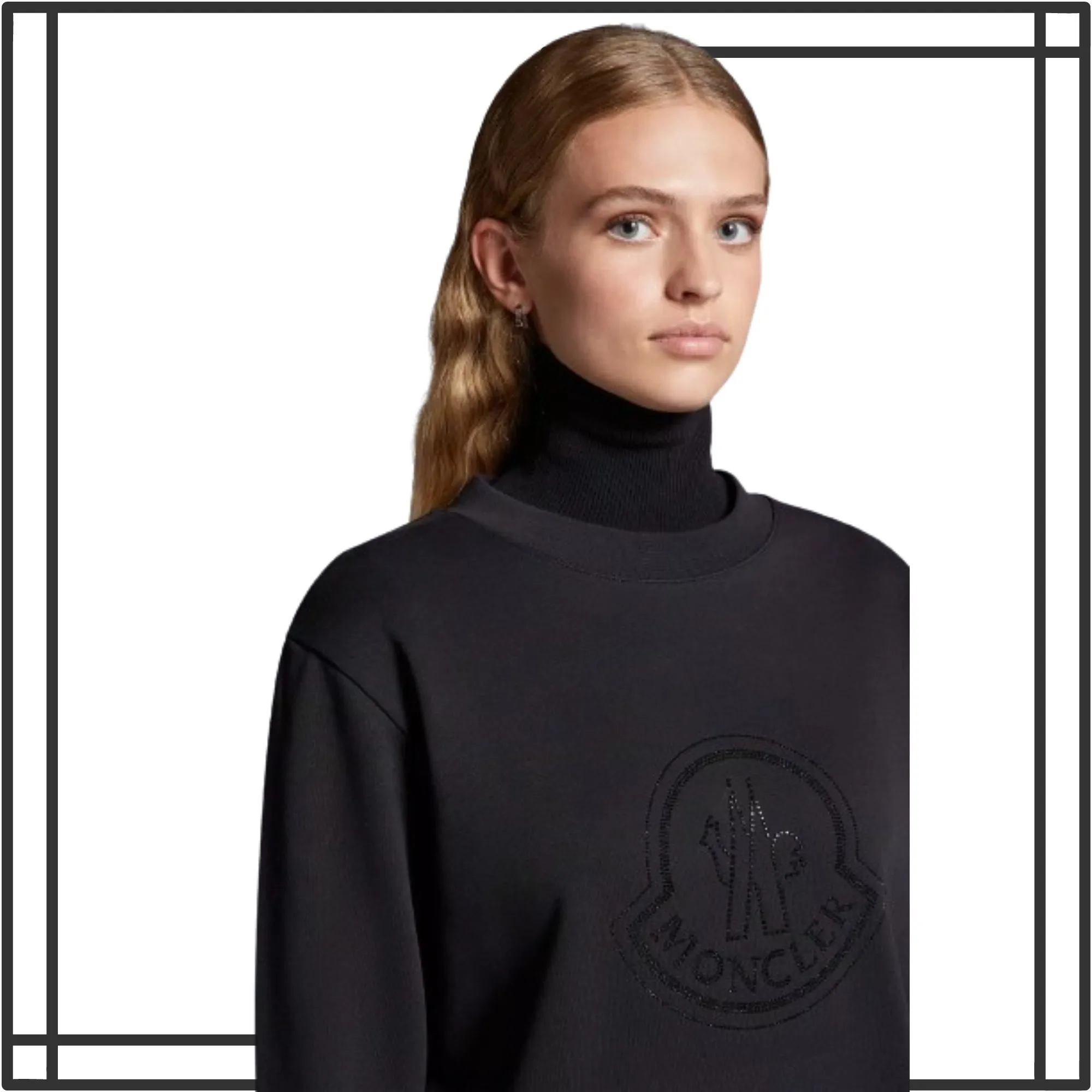 MONCLER  |Crystal Logo Sweatshirt