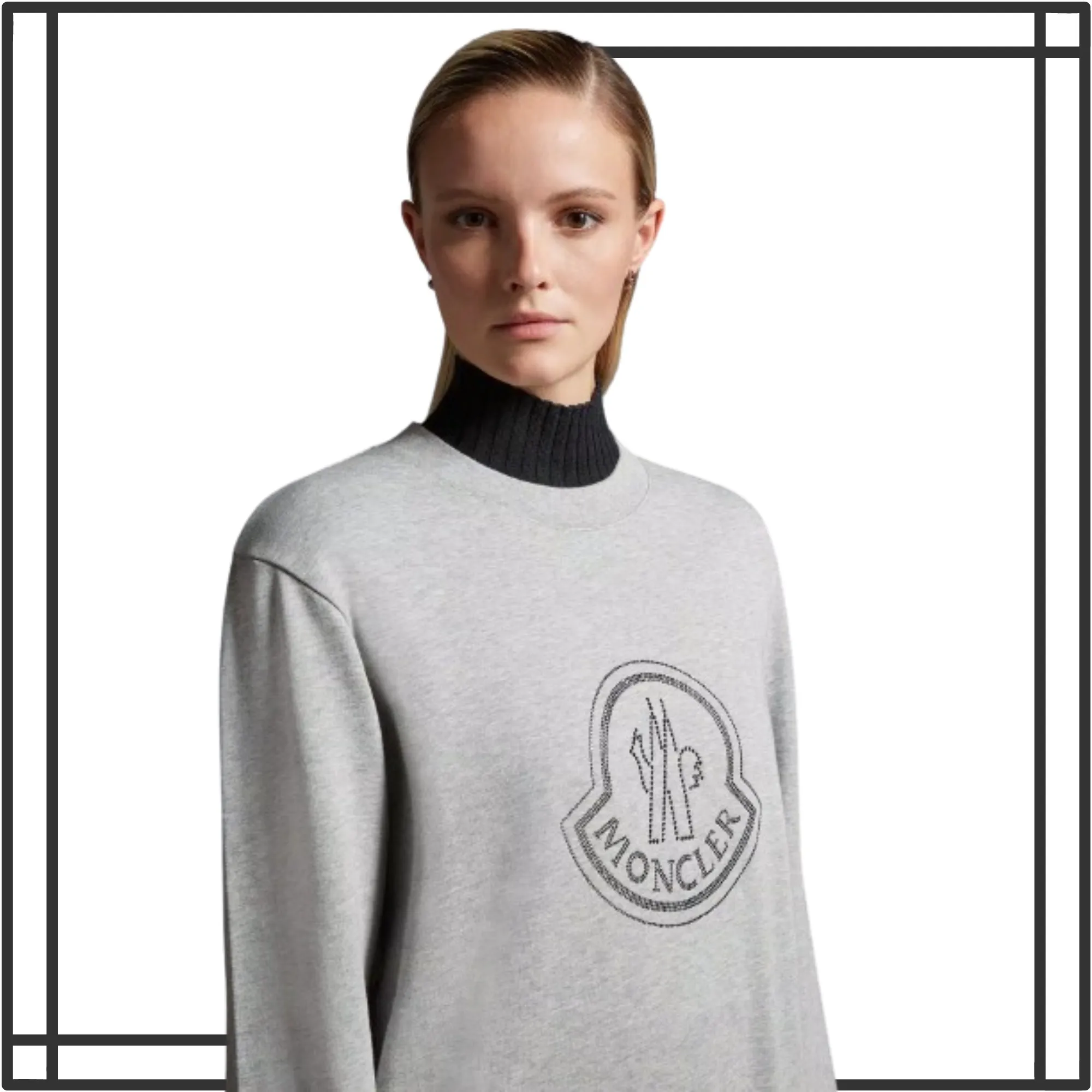 MONCLER  |Crystal Logo Sweatshirt