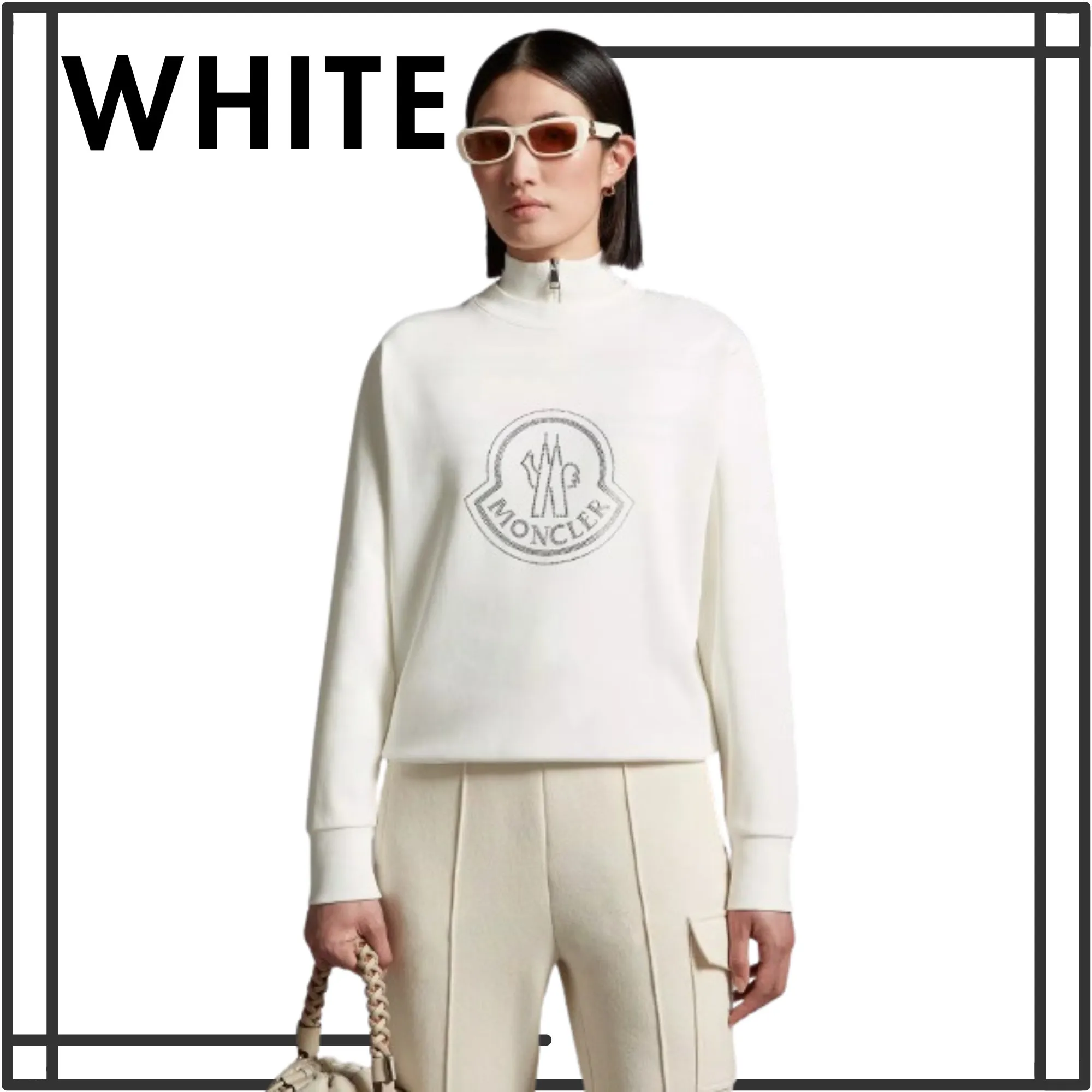 MONCLER  |Crystal Logo Sweatshirt