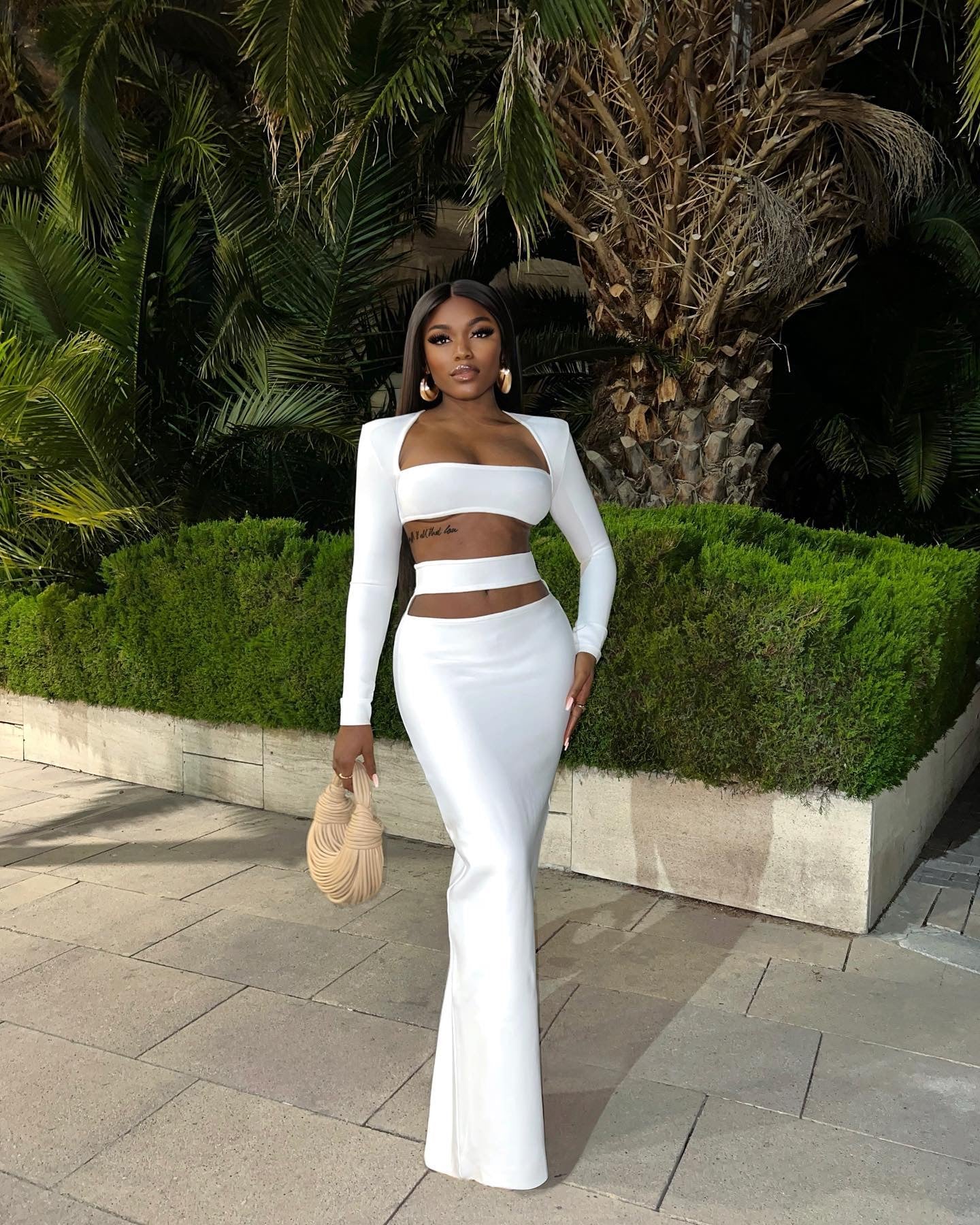 Navine White Two Piece Set