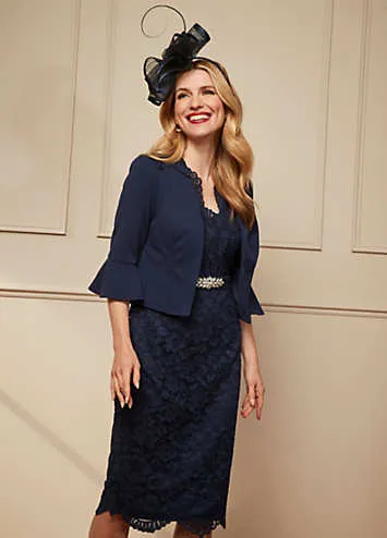 Navy Lace Dress & Jacket by Kaleidoscope | Look Again