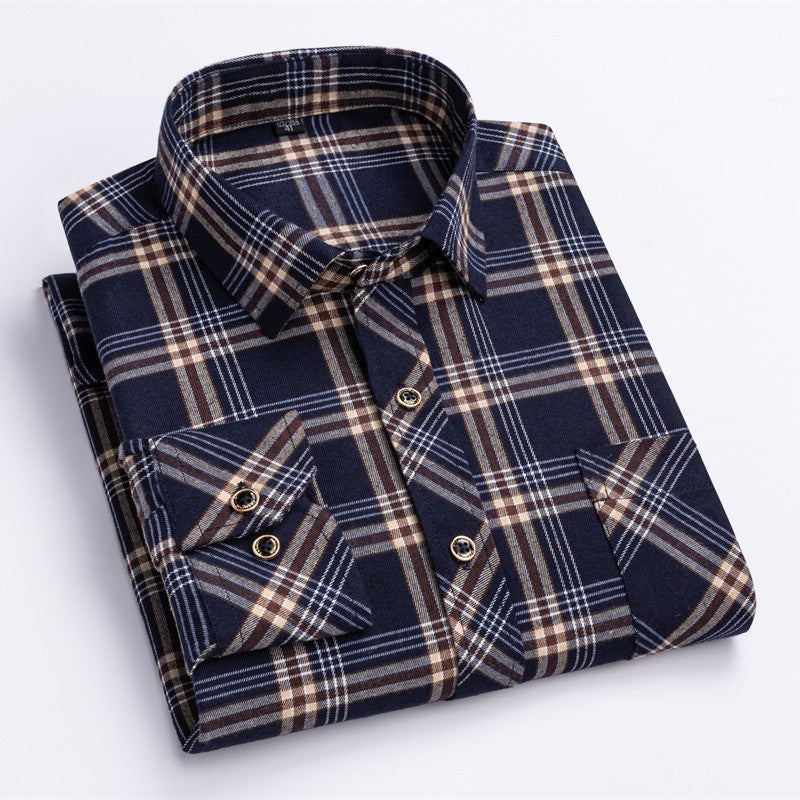 New Men's Loose Long-Sleeved Shirts