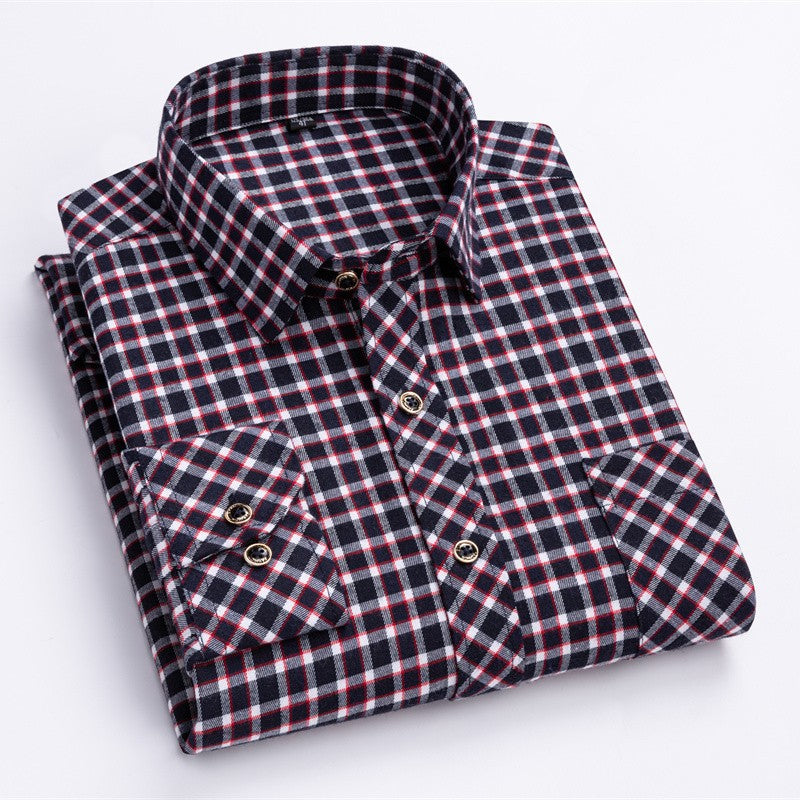 New Men's Loose Long-Sleeved Shirts