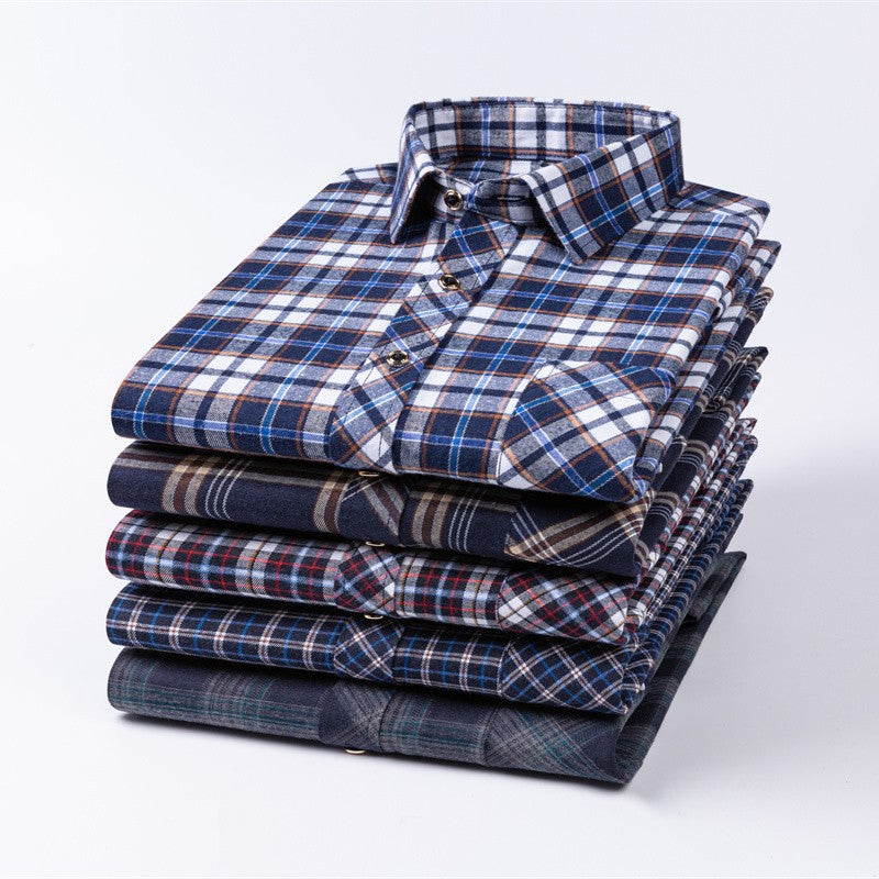 New Men's Loose Long-Sleeved Shirts