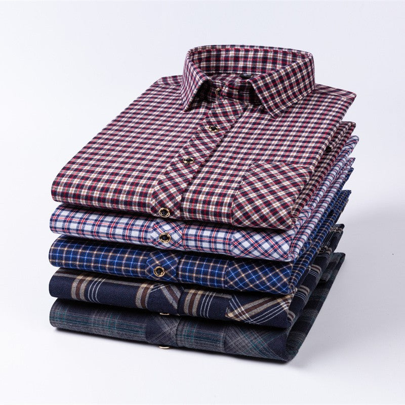 New Men's Loose Long-Sleeved Shirts