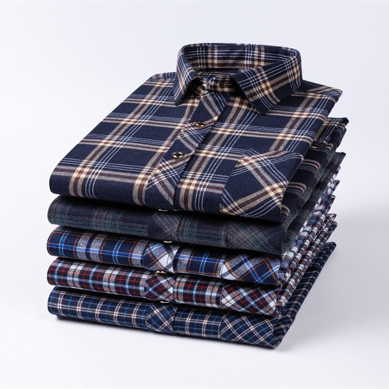 New Men's Loose Long-Sleeved Shirts