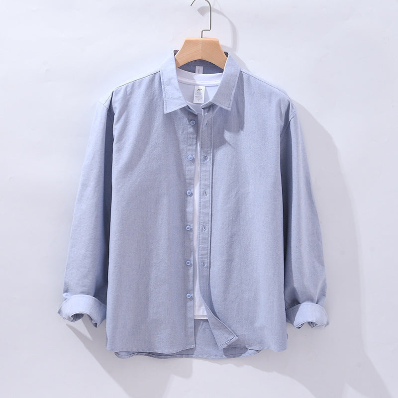 New Oxford spun cotton long-sleeved men's shirts