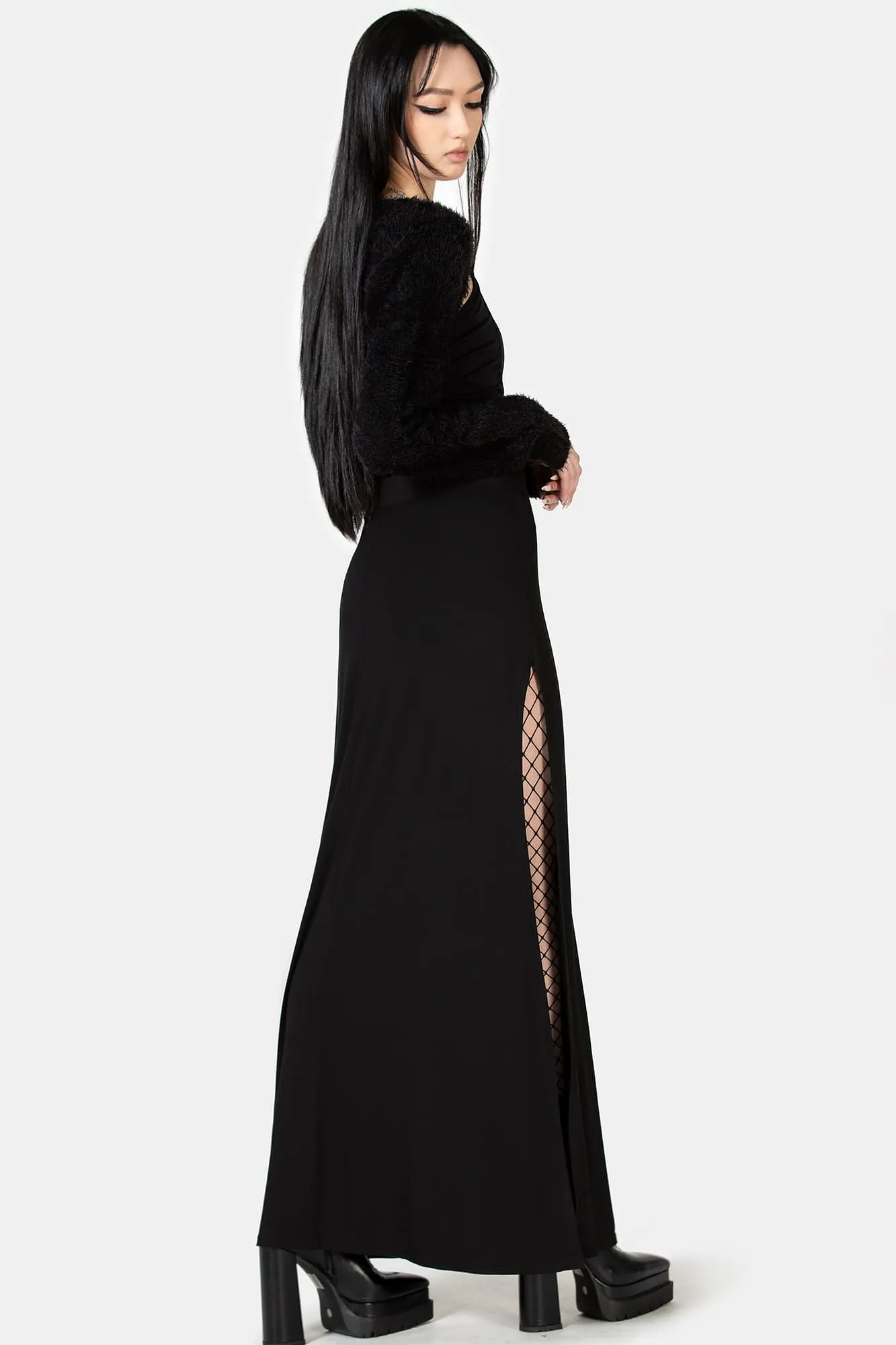 Nocturnal Shade Maxi Skirt