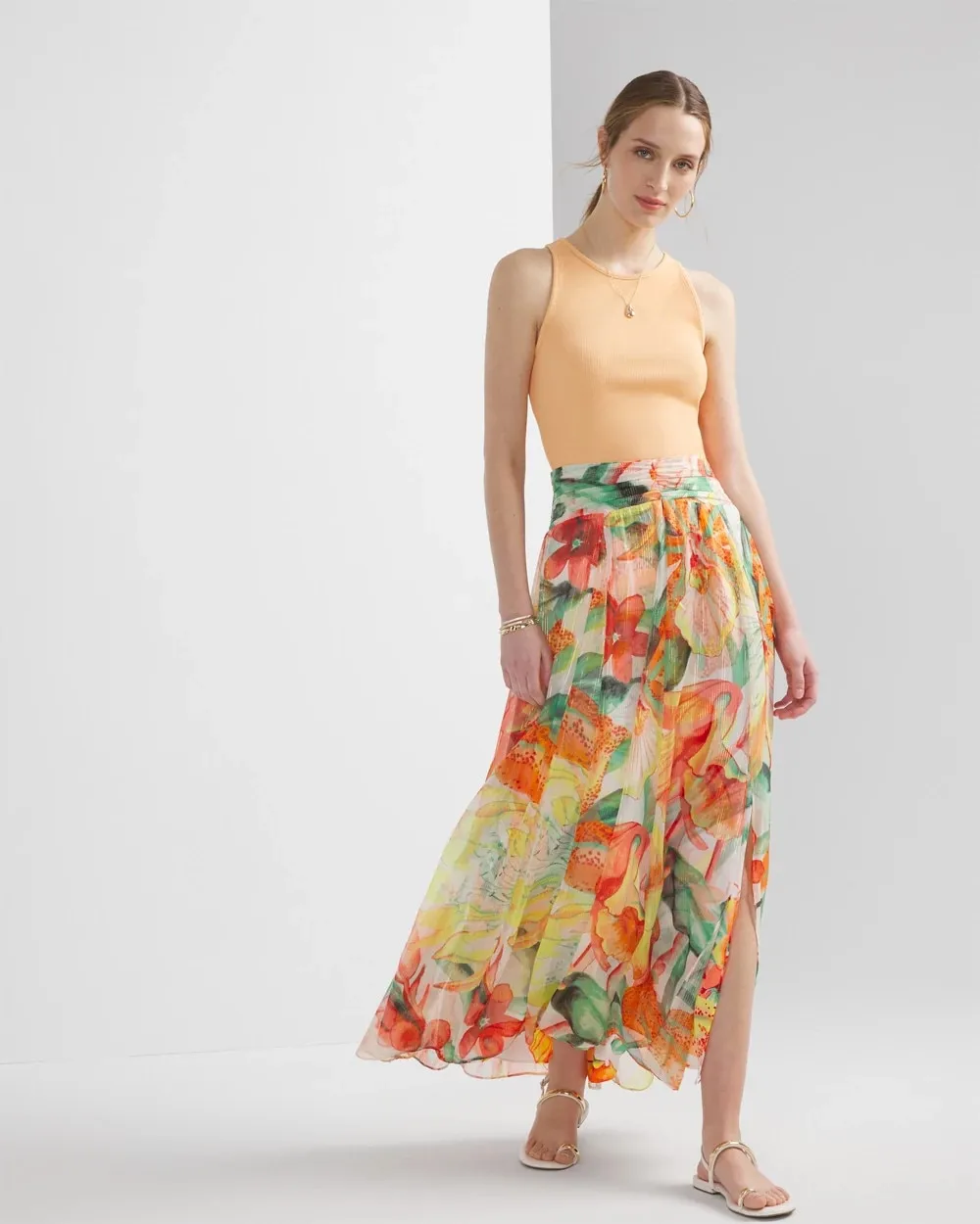 Petite Drama Maxi Skirt