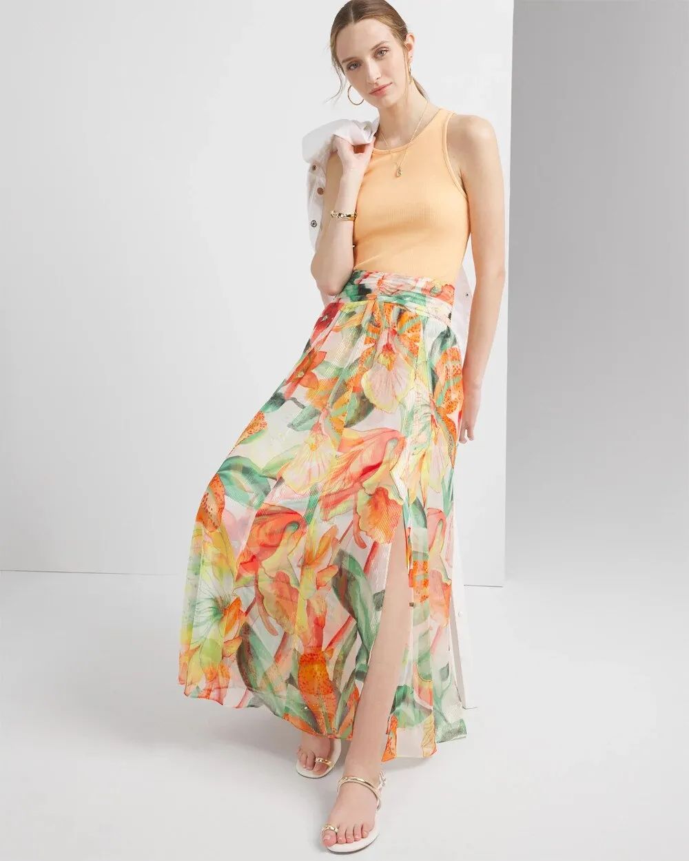 Petite Drama Maxi Skirt