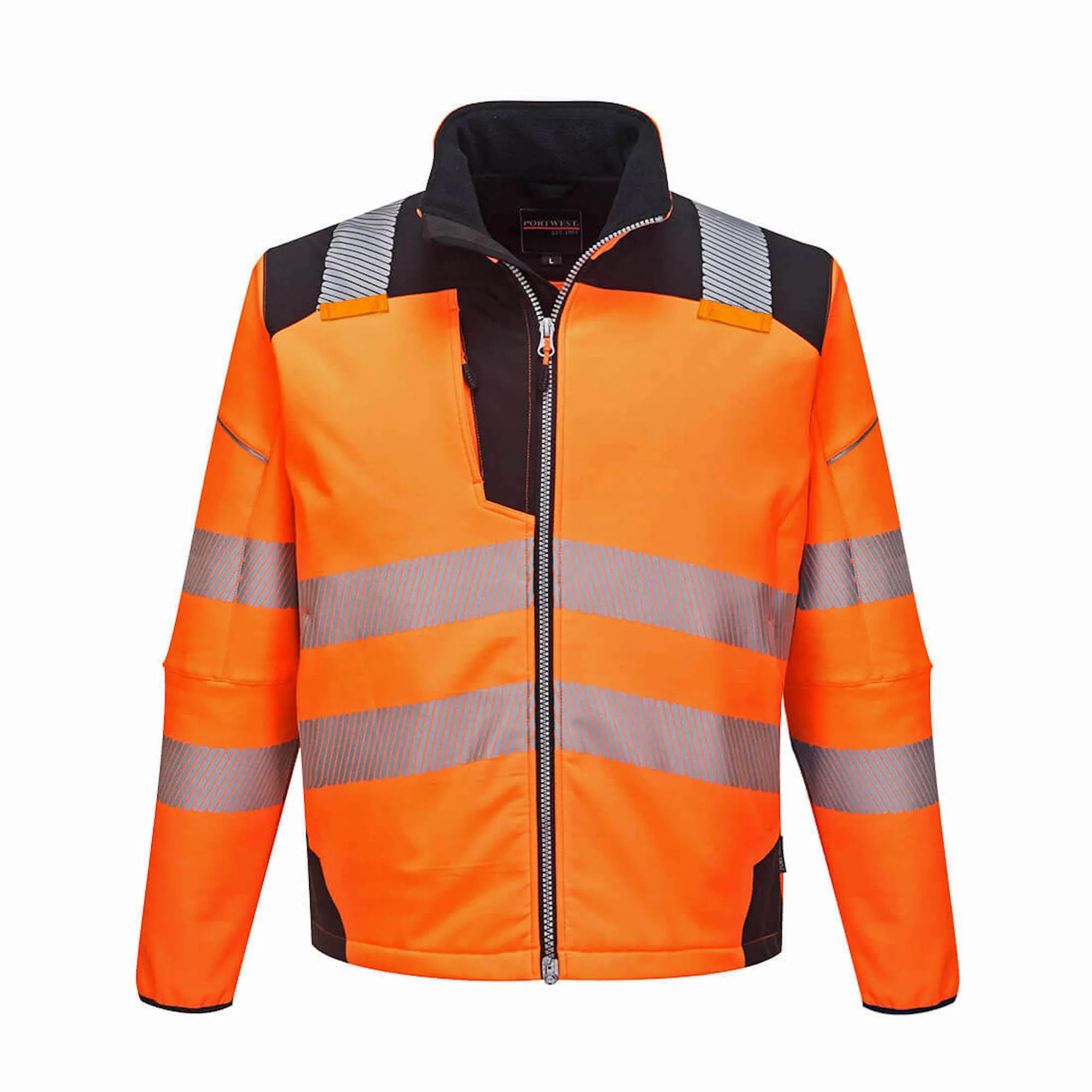 Portwest Hi-Vis Softshell Jacket Orange/Black