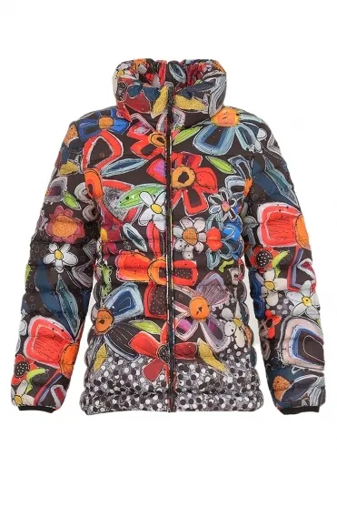 "Pour Toi Minnie de Mickey" by Genevieve Gauthier Quilted Jacket - 74841