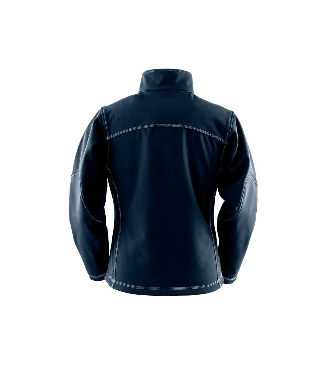 Result work-guard womens/ladies treble stitch soft shell jacket navy WORK-GUARD by Result