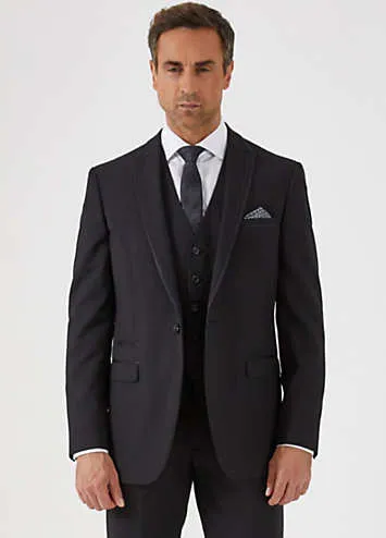 Ronson Black Tailored Fit Dinner Jacket by Skopes | Look Again