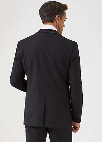 Ronson Black Tailored Fit Dinner Jacket by Skopes | Look Again