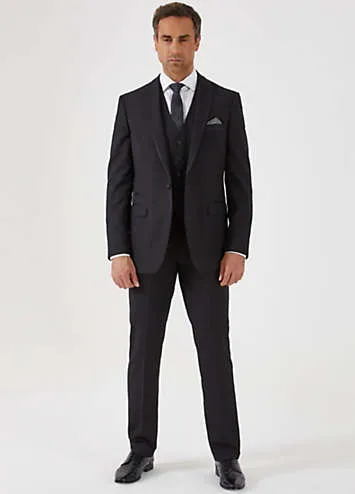 Ronson Black Tailored Fit Dinner Jacket by Skopes | Look Again