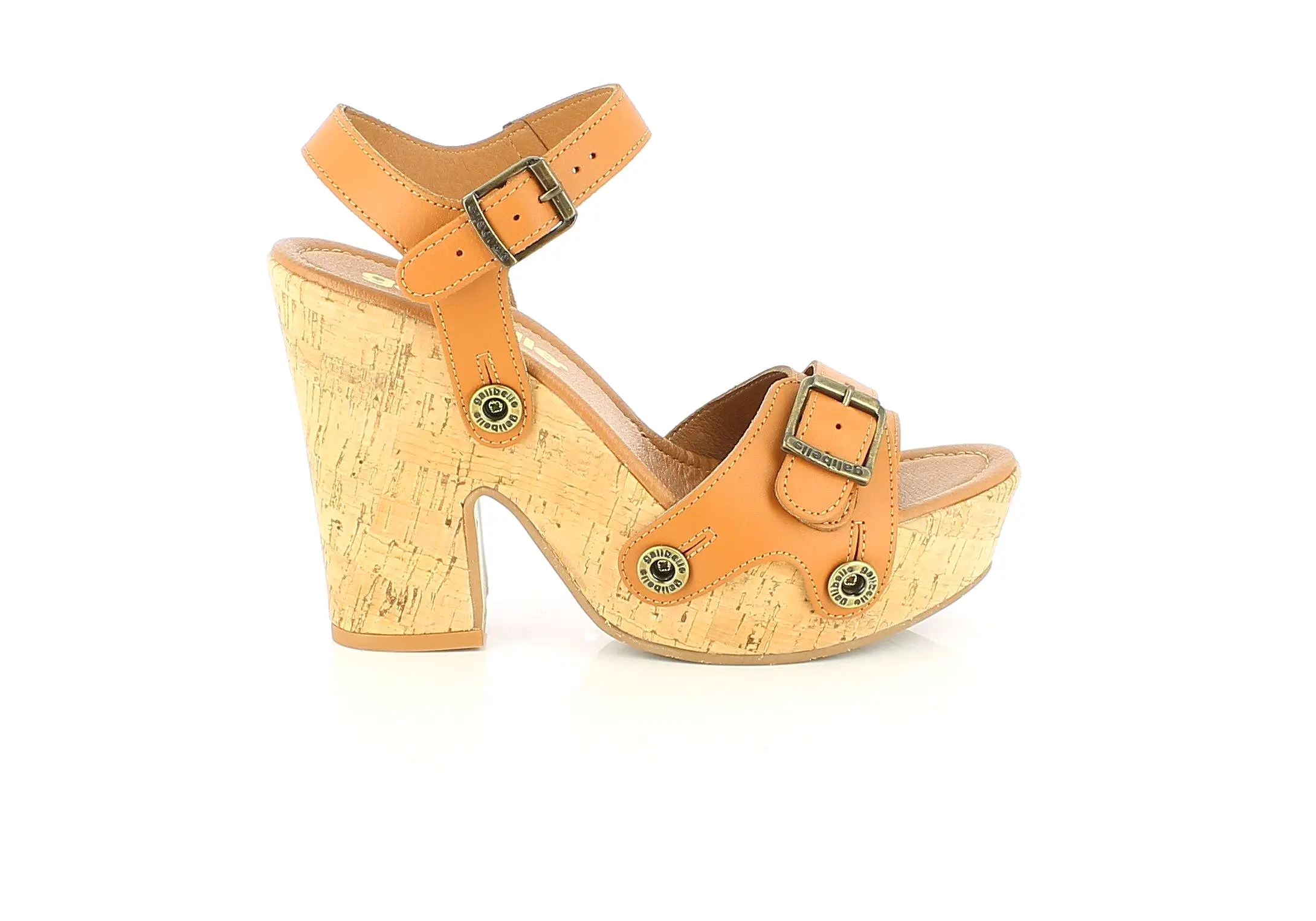 Sara Cork Pack - Camel, White Floral, Light Red Straps