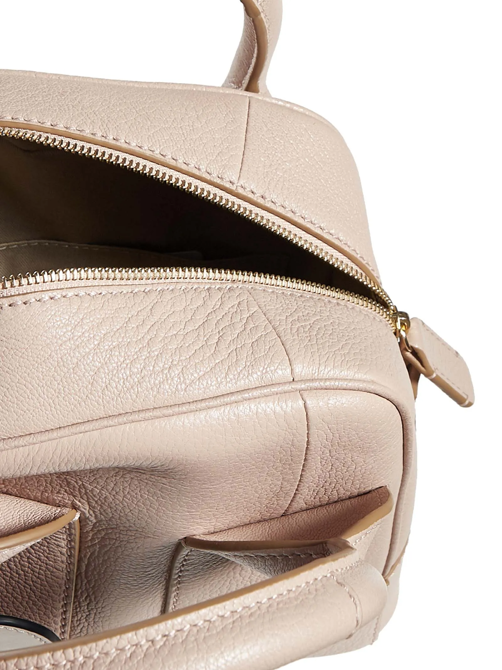 See By Chloé Kleine Logo Embossed Small Bowling Bag