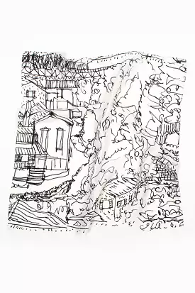 Silk Scarf Village Design