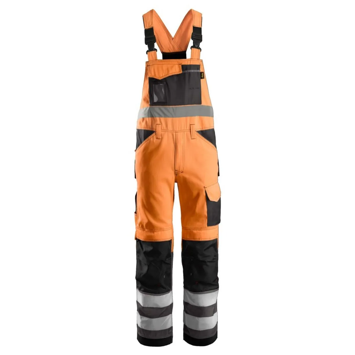 Snickers 0113 High Visibility Bib & Brace, Class 2 - High Vis Ye