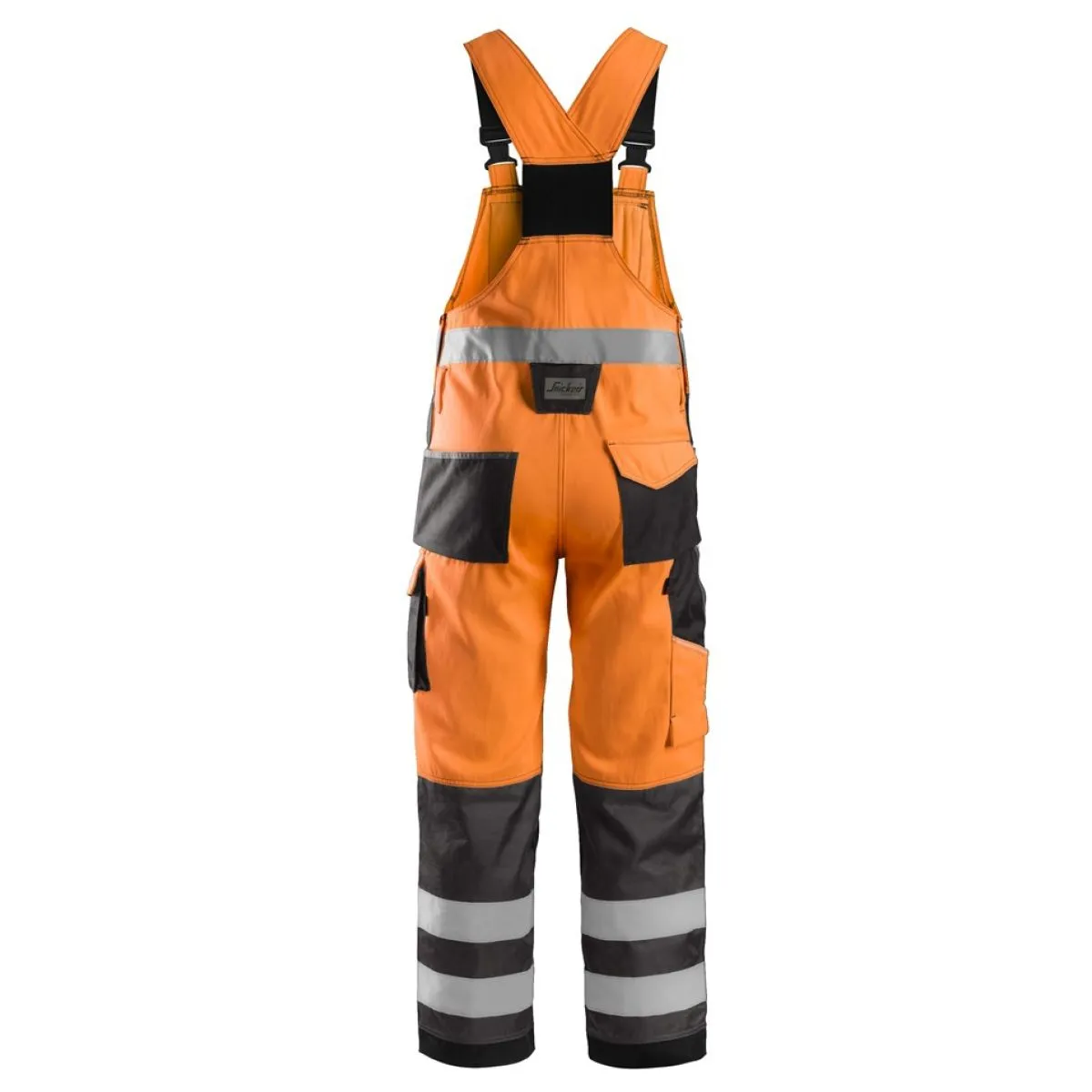 Snickers 0113 High Visibility Bib & Brace, Class 2 - High Vis Ye