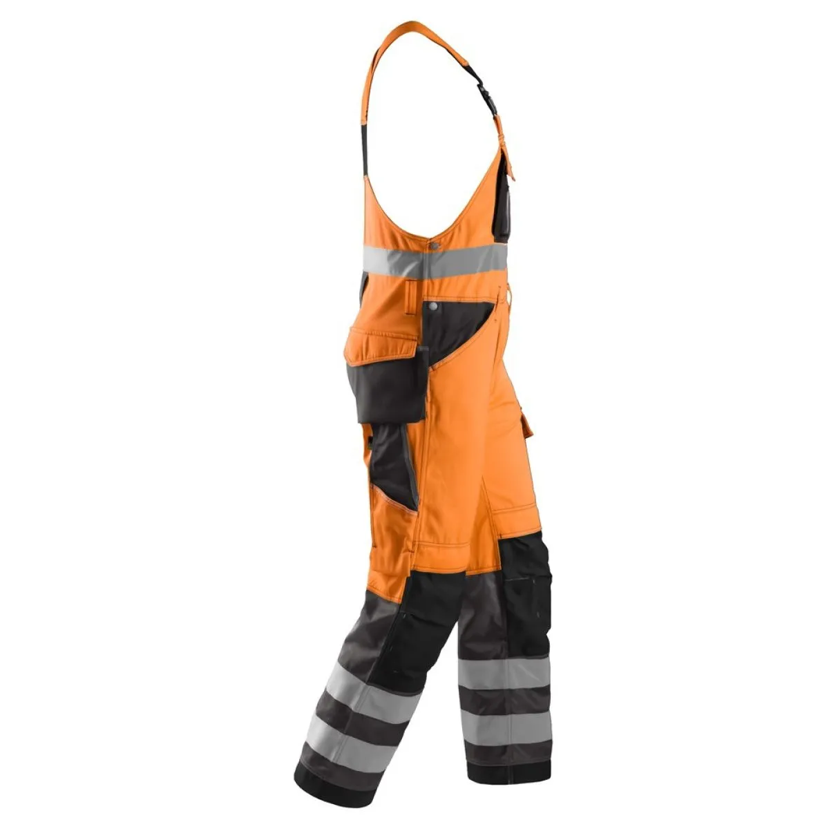 Snickers 0113 High Visibility Bib & Brace, Class 2 - High Vis Ye