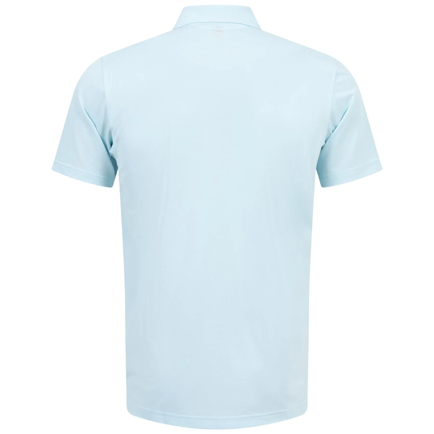 Soul Tailored Fit Performance Mesh Polo Iced Aqua Blue - SS24