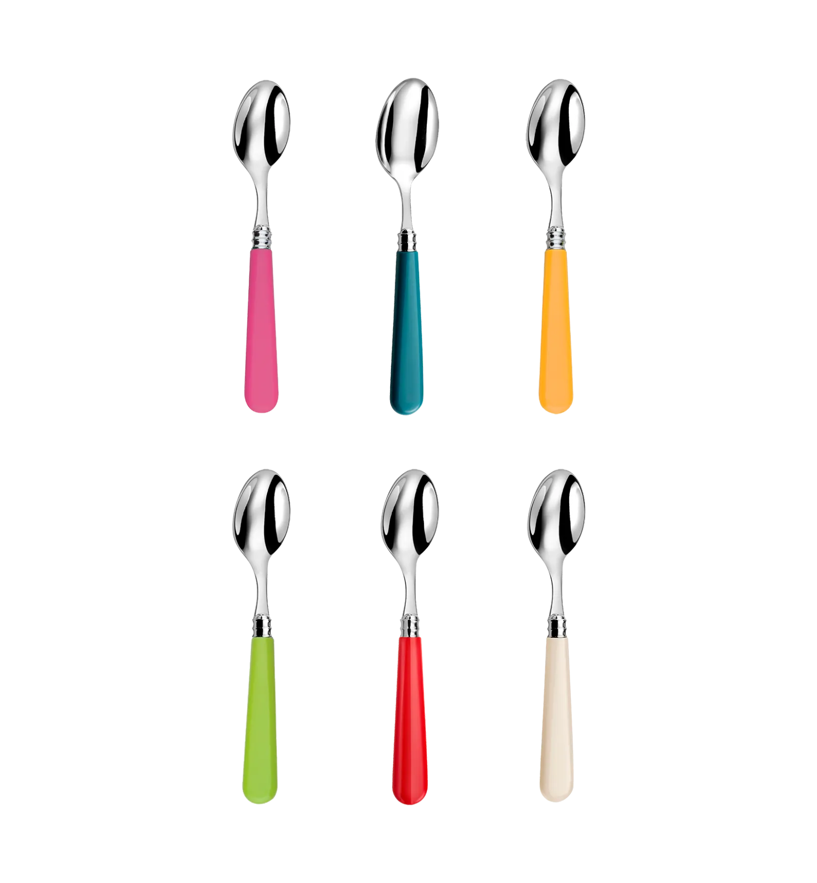 Teaspoon Set 6 Pieces - Bright Multicolour