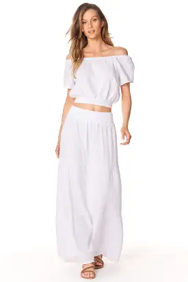 TIERED MAXI SKIRT