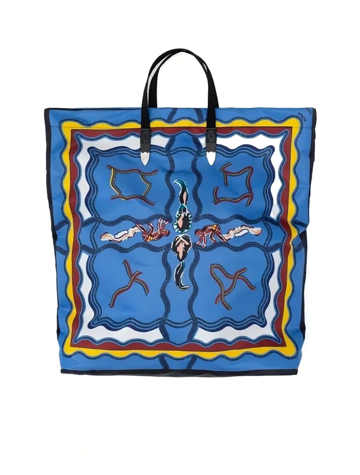 Toga Pulla Blue Print Tote Bag