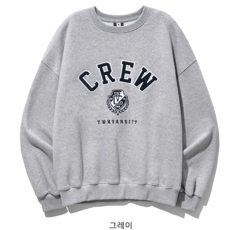 TWN  |Unisex Street Style Long Sleeves Plain Cotton Oversized