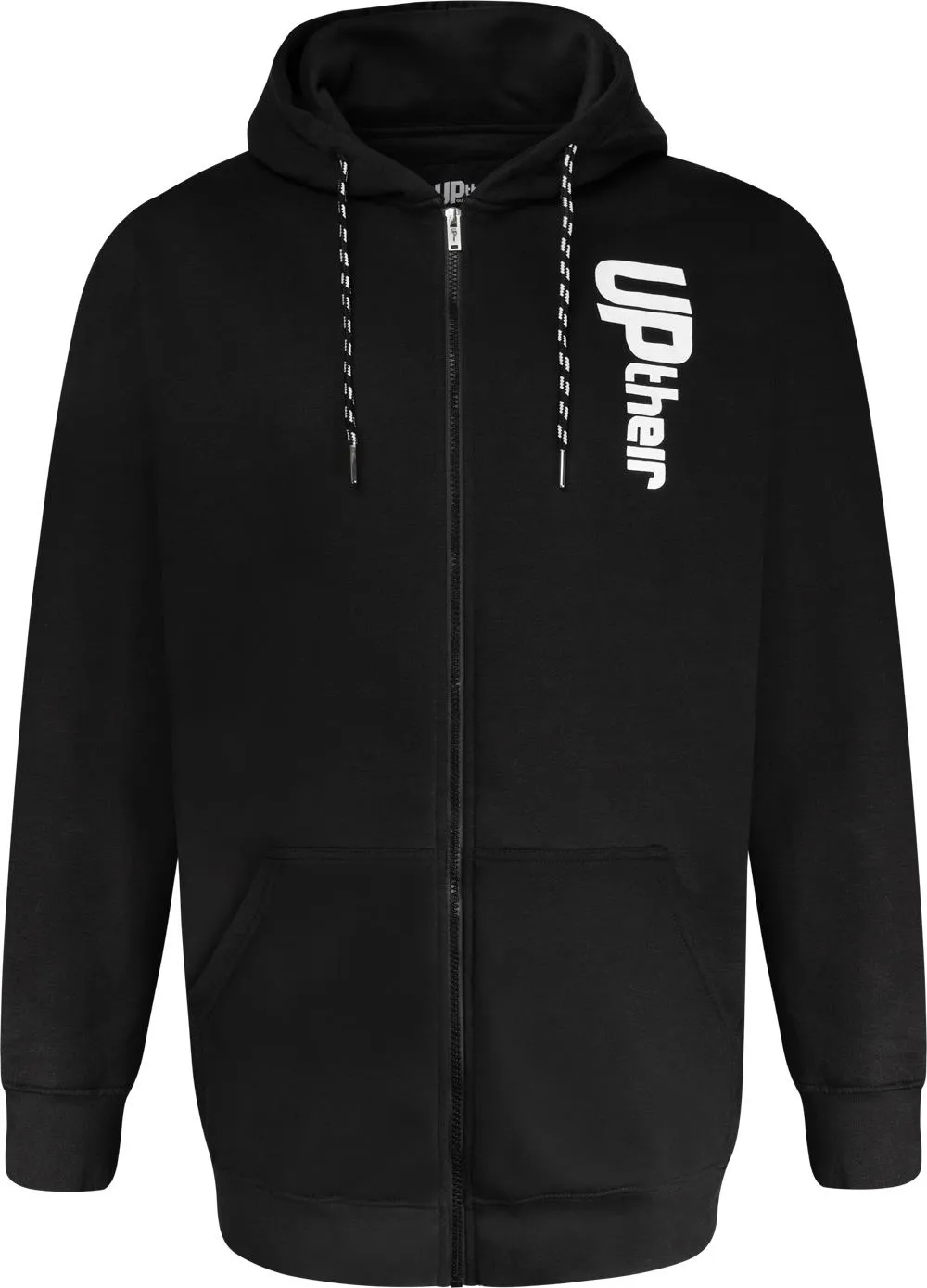 Uptheir Baltic Large Chest Logo Print Hoody - Black