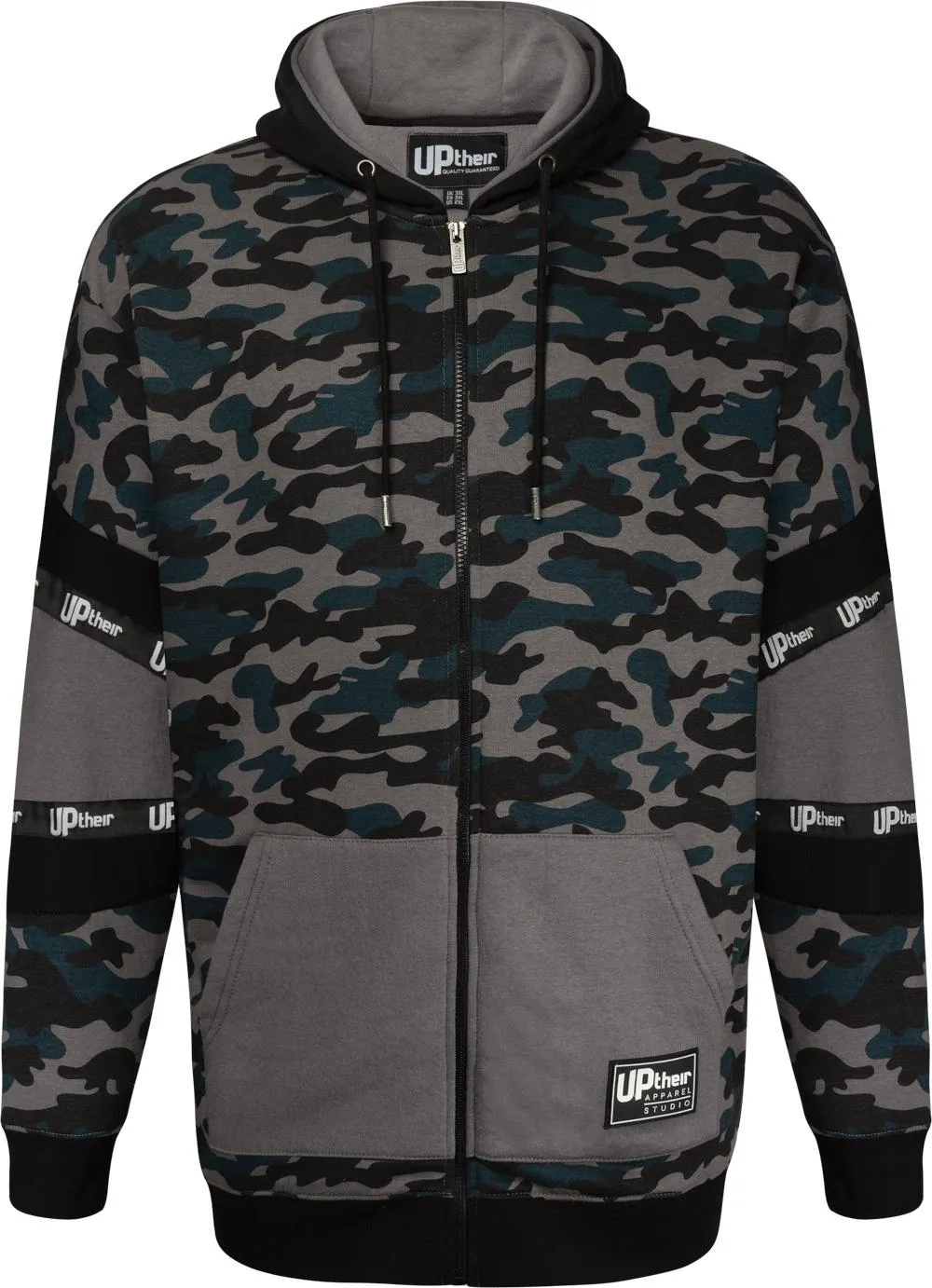 Uptheir Bermuda Triangle Camo Hoody - Black