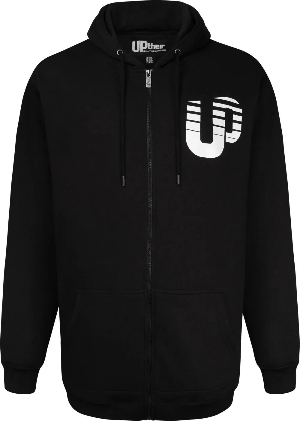 Uptheir Cam2 Performance Fleece Zip Through Hoody - Black