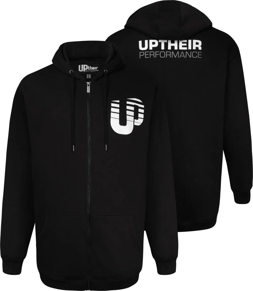 Uptheir Cam2 Performance Fleece Zip Through Hoody - Black