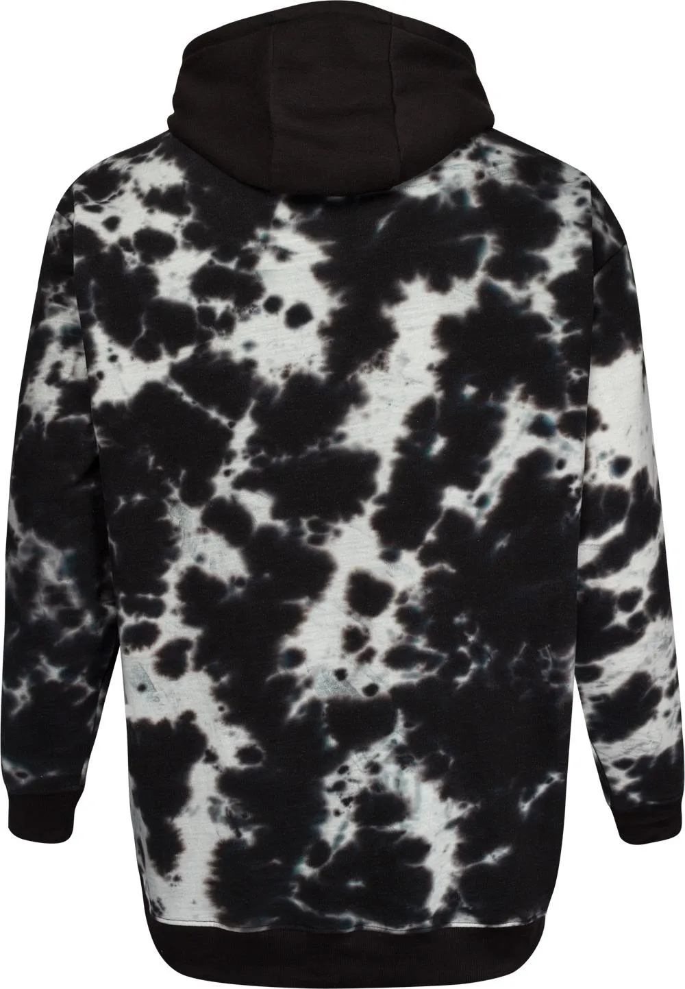 Uptheir Liberty All Over Tie Dye Print Hoody - Black