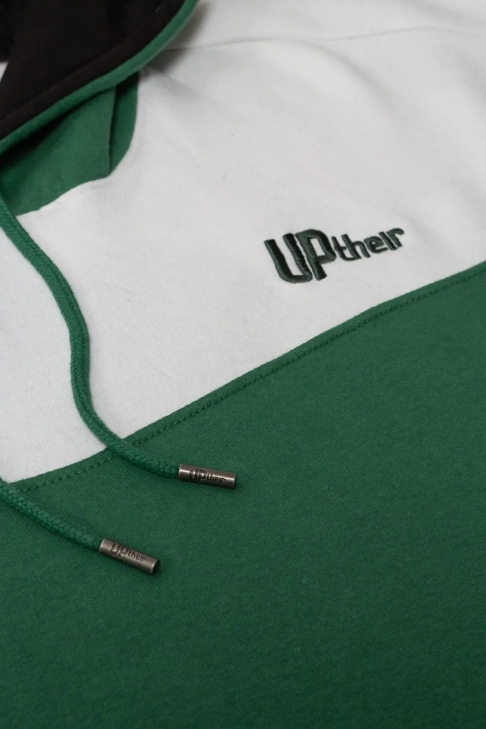 Uptheir Lincoln Cut and Sew Hoody - Green