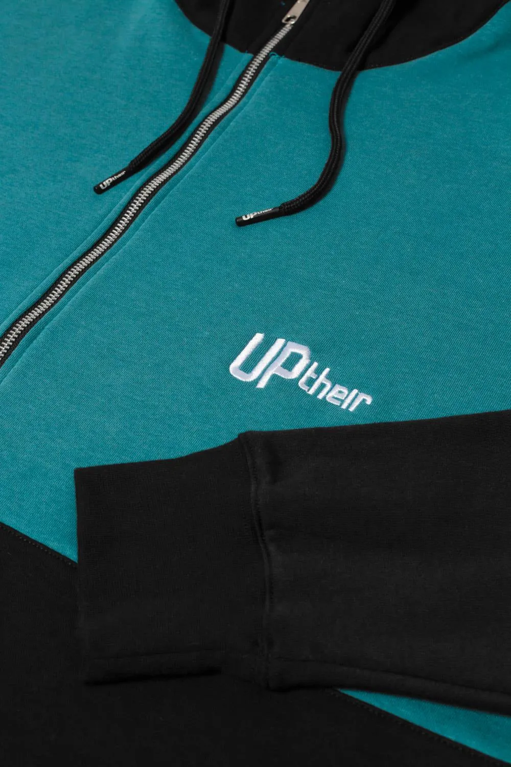 Uptheir Max Colour Block Overhead Hoody - Blue