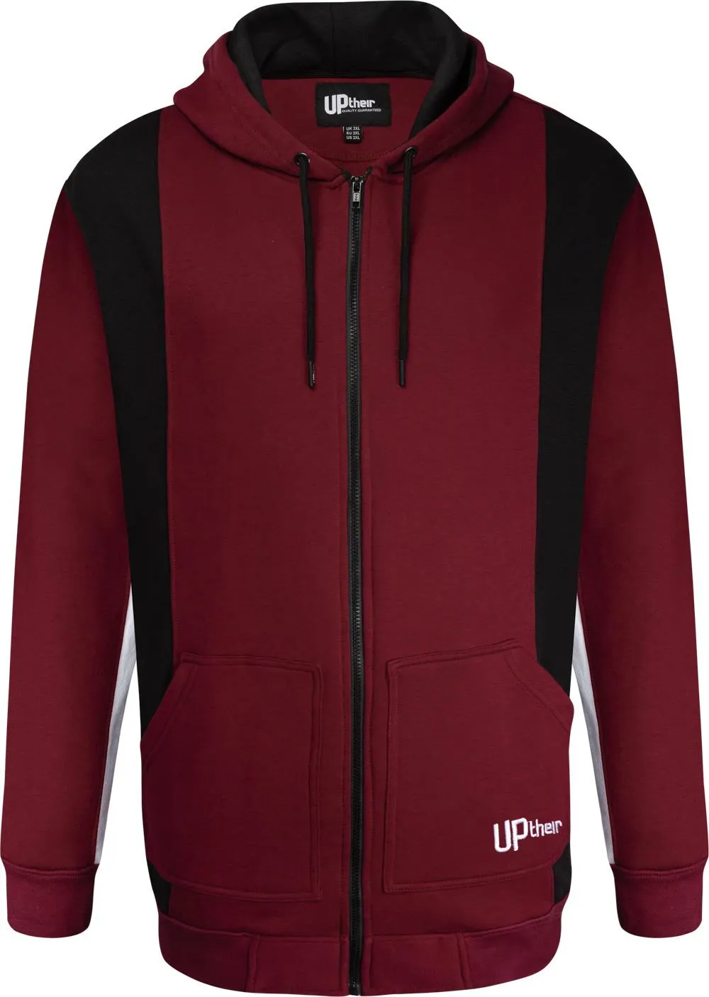 Uptheir Oceanliner Colour Block Hoody - Red Black