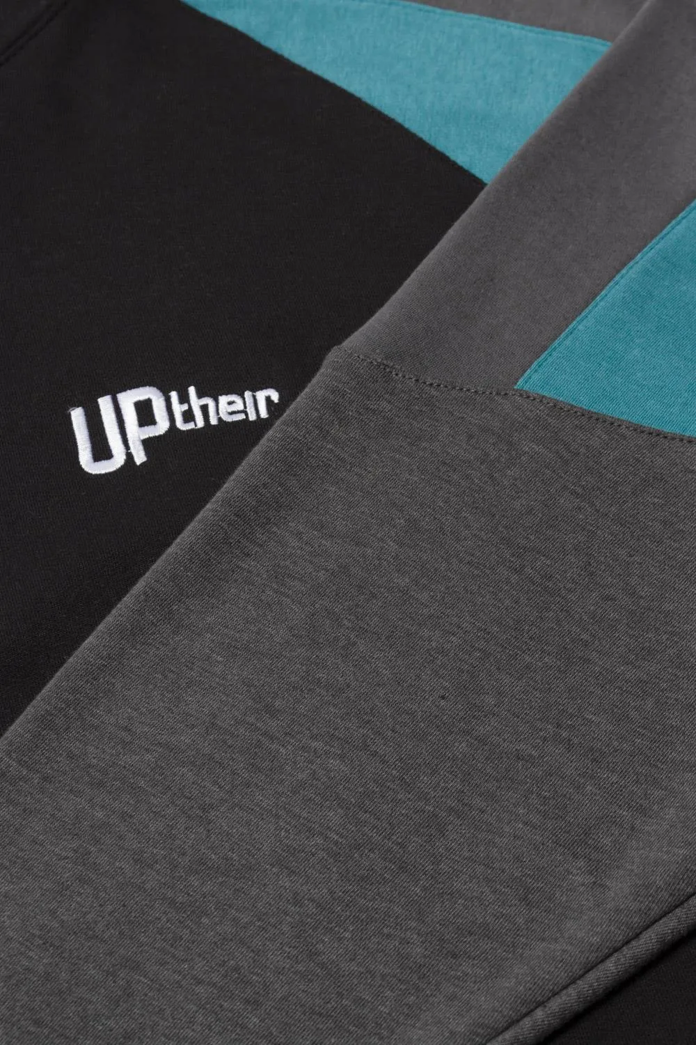 Uptheir Trooper Raglan Sleeve Hoody - Blue Black