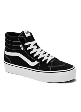 Vans Black & White Women’s Filmore Hi-Top Platform Trainers | Grattan