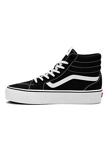 Vans Black & White Women’s Filmore Hi-Top Platform Trainers | Grattan