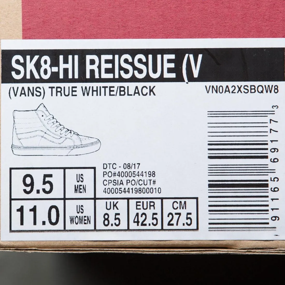 Vans Men SK8-Hi Reissue - Logo (white / black)