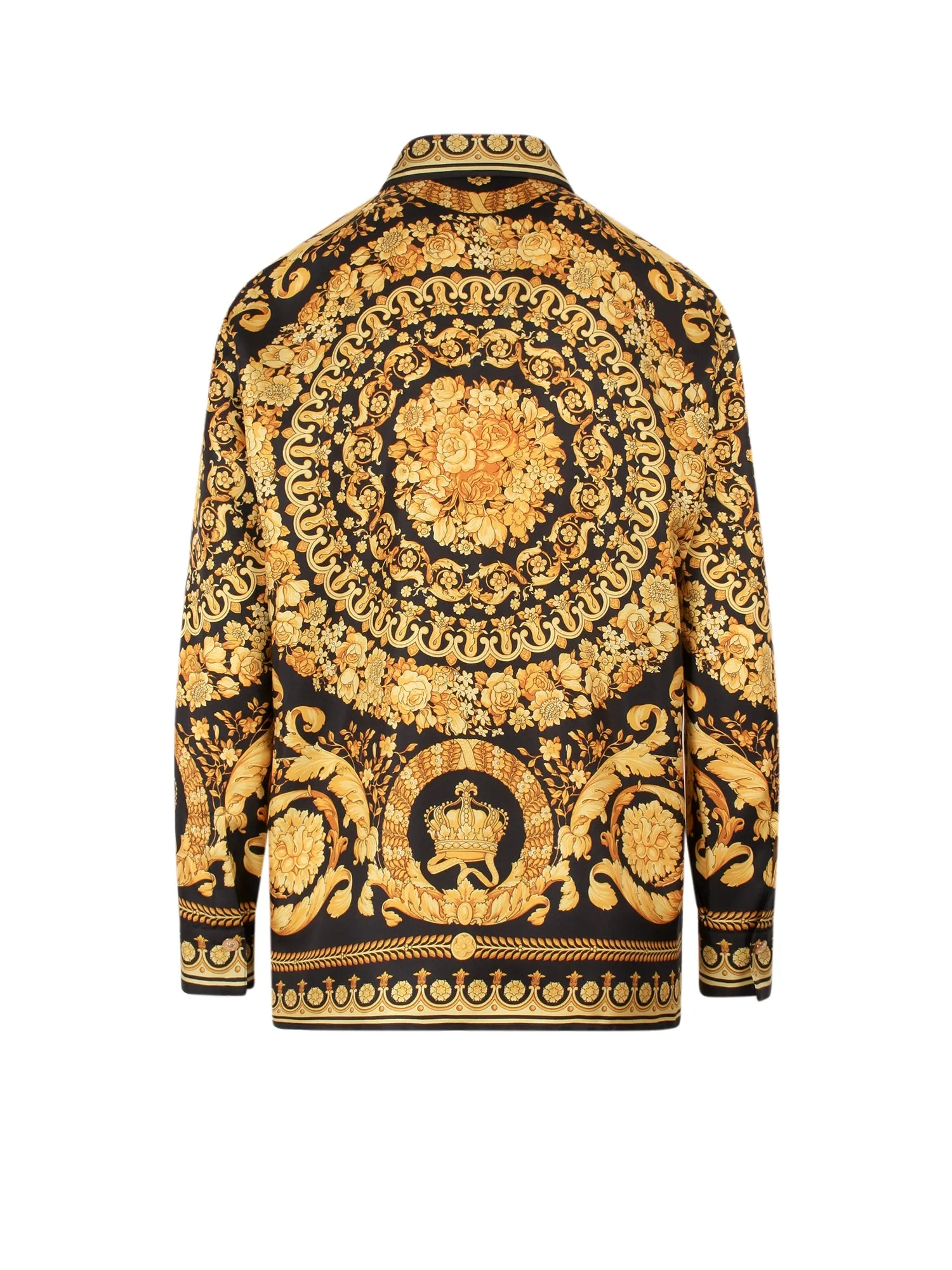 Versace Baroque Pattern Long Sleeved Shirt