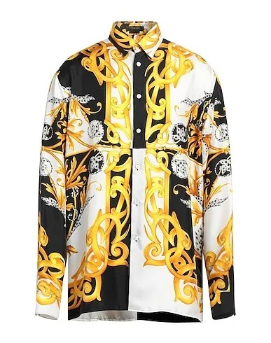 VERSACE  |Silk Street Style Long Sleeves Bridal Logo Luxury Shirts