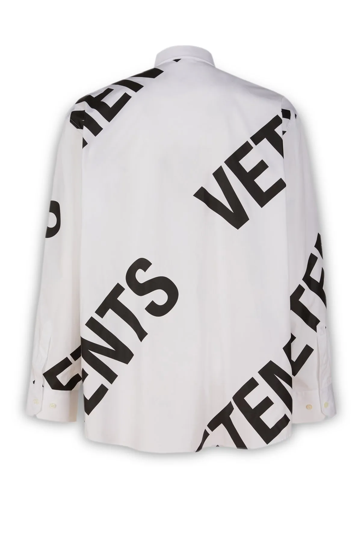 Vetements Logo Printed Long-Sleeved Shirt