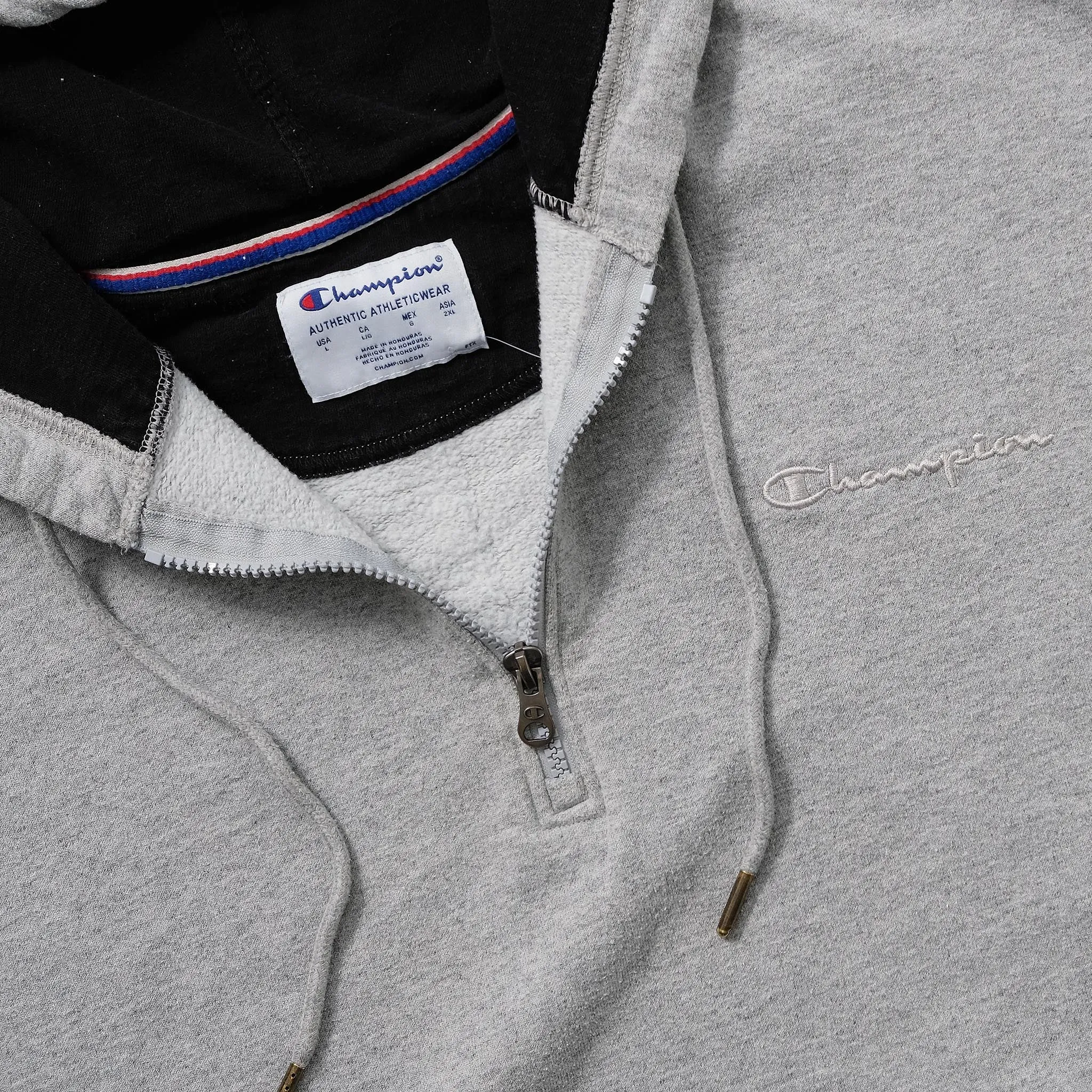 Vintage Champion Q-Zip Hoody Large